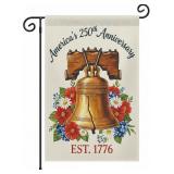 LOT OF 2 Usa 250th Anniversary Garden Flags,Americ