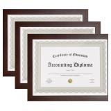 KTKDE 8.5x11 Picture Frame set of 3, Certificate D