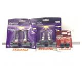 LOT of 3 automobile lights Sylvania brand H11, 900