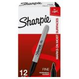 Sharpie Sanford Permanent Marker - Black (12 Piece