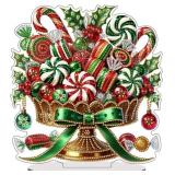 VODAPYC Christmas Candy Diamond Art Tabletop Kits