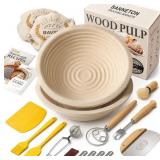 BAVIFY Sourdough Starter Kit, Banneton Bread Proof