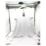 Size 4x a. Jesdani white short-sleeve crewneck dre