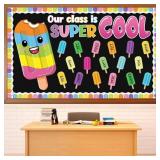 Lot of 5, Summer Ice Pop Bulletin Board Set Colorf