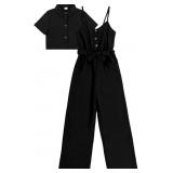 Size 9 YOURUIKEY Girls Jumpsuit Summer Outfits Kid