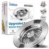 NEW 3 in 1 Kitchen Sink Drain Strainer | Stainless