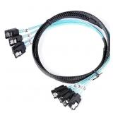 ADCAUDX SATA-III Cable-1M, 4Pcs/Set Bundle Long SA