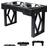 Pet Zone Designer Diner Elevated Dog Bowl Stand, 3