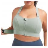 Size Small UBCUTE Green High Impact Sports Bra for
