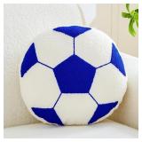 Uvvyui Soccer Pillow Football Throw Pillows Round