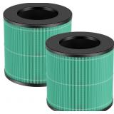 2 Pack AC300 True HEPA Replacement Filter Compatib