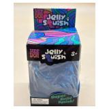 Needoh Blue Jelly Squish Super Solid Squish Toy