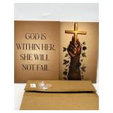 Size 12 x 16 Inches 2PCS Christian Wall Art Prints
