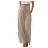 XL TEMOFON Pants for Women Plus Size Wide Leg Line