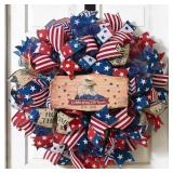 250th Anniversary Patriotic Wreath, 4th of July Wr