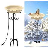 Heated Bird Baths for Outdoors, 100W Heated Birdba