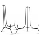 Lot of 4, 2 Pack 12 Inch Black Iron Plate Display