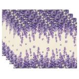 XCHI Watercolor Lavender Butterfly Spring Placemat
