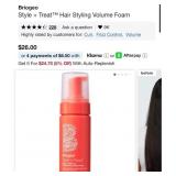 Briogeo Style + Treat  Hair Styling Volume Foam