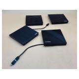 External cd dvd drives four count