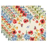 LOT OF 2 XCHI Watercolor Colorful Wildflowers Butt
