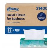 100 Sheets/Box, 36 Boxes/Carton, Kleenex Professio