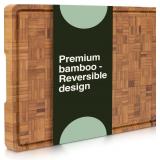 Cactus & Cubby Premium Bamboo Cutting Board. Delux