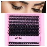 280 Pcs Individual Eye lash 3D Curl Lash Clusters