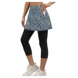 2XL LouKeith Skirted Leggings for Women Athletic S