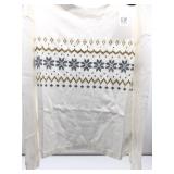 Size Large 10 Gap Kids crewneck top features a fes