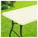 Smiry Rectangle Picnic Table Cloth, Waterproof Ela
