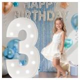 Marquee Numbers 4 Feet Tall: Large Light Up Number