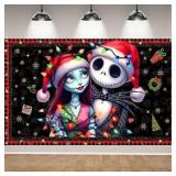 Lot of 4 Christmas Backdrop,Xmas Winter Holiday De
