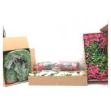 LOT OF Assorted fake artificial flowers for a wrea
