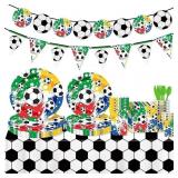 Lot of 2, Soccer Party Decorations, 202 Pcs Set |