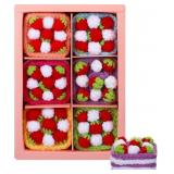 Suncalla 6 Pcs Strawberry Cake Plush Decoration Ha