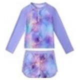 Size 5/6Yrs Valcatch Girls Rash Guard Set 2 Piece