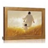 Golden Framed Christian Wall Art, 12x16 in | Walki