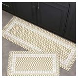 FRESHMINT Floral Checkerboard Anti-Fatigue Kitchen