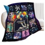 Funny Astronaut Blanket Space Galaxy Throw Blanket