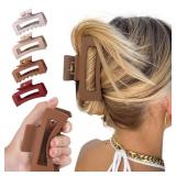 LOT OF 3 4Pcs 4.2" Cloud Claw Clips for Women TPEE