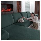 OHSIO Couch Cushion Covers for Sectional Sofa, Str