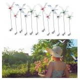 Lot Of 3 12 Pack Dragonfly Clip,3D Dragonfly Garde