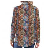 Size large Fantaslook Womens Button Down Shirts Bo