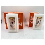 5 glass tumblers 20 oz "50 years old" and 2 glass
