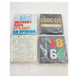 4 wooden home decor signs , 2   Juneteenth and 1 L