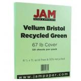Lot of 2 JAM PAPER Vellum Bristol 65lb Cardstock -