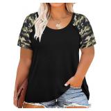 RITERA Plus Size Tops for Women Blouse Button Summ