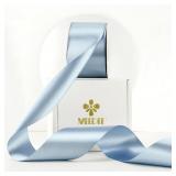 MEEDEE Slate Blue Satin Ribbon 2 inch Slate Blue R