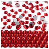 Light Siam SS20 Flatback Glass Rhinestones, 1728 P